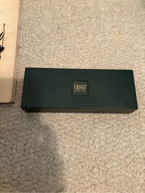 CROSS Green Pen Box with pencil used. ** needs insert **